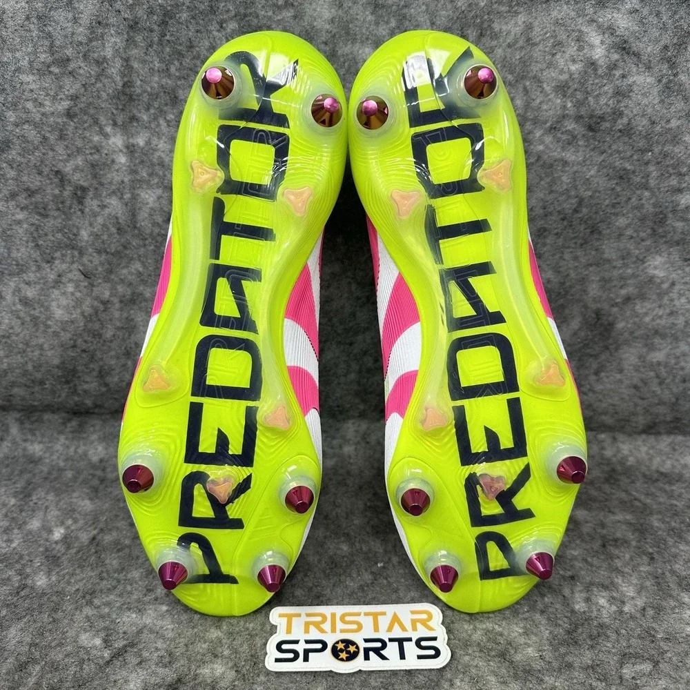 Adidas Predator Elite LL SG Soccer Cleats Mens 11.5 White Pink Celestial Victory